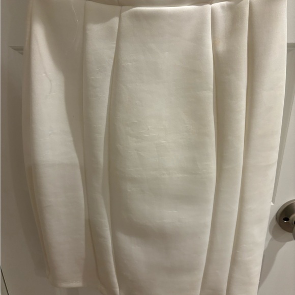 White Ruffle Mini Dress - Picture 4 of 7